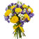 bouquet of yellow roses and irises. China