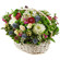 basket of chrysanthemums and roses. China